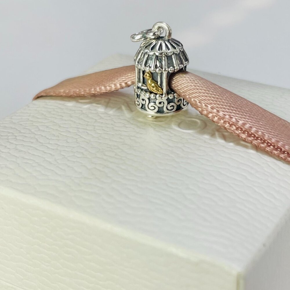 Pandora Birdcage Charm Songbird Charm Pendant S925 sterling silver gift